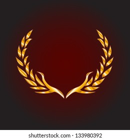 Laurel wreath vector award
