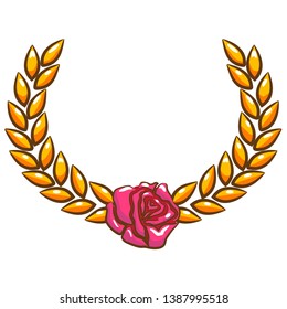 laurel wreath vector clipart graphic design