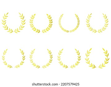 
laurel wreath vector design illustration isolated on white background