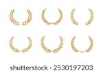 laurel wreath vector element. Suitable for award and certificate design element.