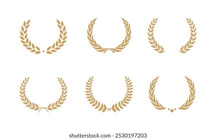 laurel wreath vector element. Suitable for award and certificate design element.