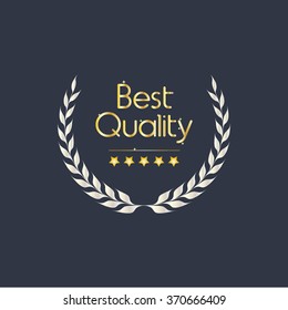 Laurel Wreath Vector With Five Star