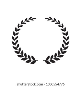 Laurel wreath vector flat style trendy