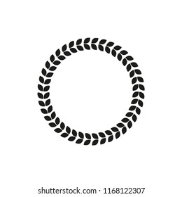 laurel wreath vector icon 