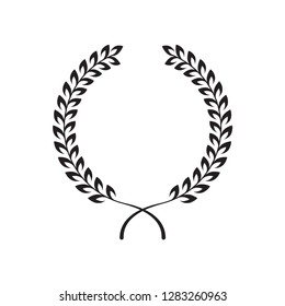 laurel wreath vector icon