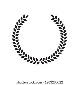 laurel wreath vector icon
