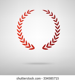Laurel Wreath. Vector icon