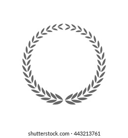 laurel wreath vector icon