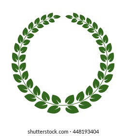 Laurel wreath vector icon