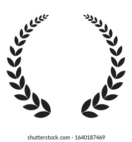 Laurel wreath, vector icon. The concept of the victories and successes.