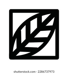 Laurel wreath vector icon design. Circle flat icon.