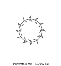 Laurel wreath vector icon. Simple element illustration. award symbol design template. Can be used for web and mobile on the white background