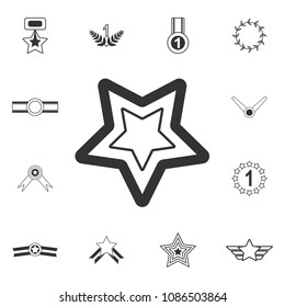 Laurel wreath vector icon. Simple element illustration. Laurel wreath vector symbol design  from Awards collection set. Can be used for web and mobile on white background