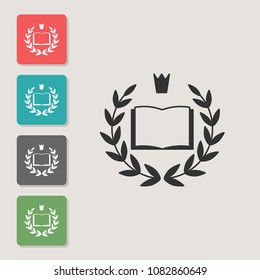 Laurel wreath - vector icon. Symbol for web, infographics, print design and mobile UX/UI kit. Vector illustration, EPS10.