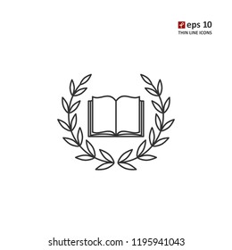 Laurel wreath - vector icon. Symbol for web, infographics, print design and mobile UX/UI kit. Vector illustration, EPS10.