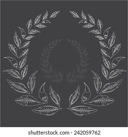 laurel wreath. vector illustration