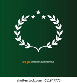 Laurel Wreath. Vector illustration.