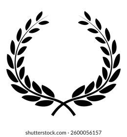 Laurel wreath vector illustration as decorative and design element