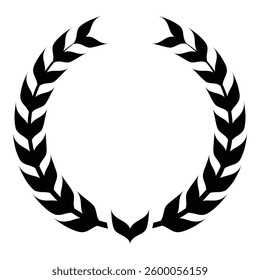 Laurel wreath vector illustration as decorative and design element