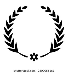 Laurel wreath vector illustration as decorative and design element