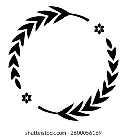 Laurel wreath vector illustration as decorative and design element