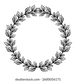 Laurel wreath vector illustration as decorative and design element