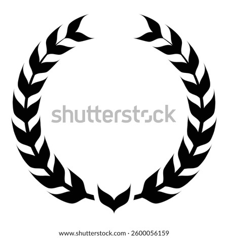 Laurel wreath vector illustration as decorative and design element