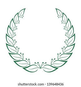 Laurel wreath. Vector illustration EPS   