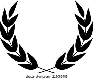 Laurel Wreath Vector. Vector laurel wreath. Laurel wreath isolated