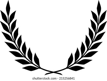 Laurel Wreath Vector. Vector laurel wreath. Laurel wreath isolated