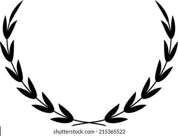Laurel Wreath Vector. Vector laurel wreath. Laurel wreath isolated