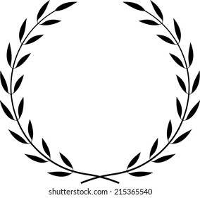 Laurel Wreath Vector. Vector laurel wreath. Laurel wreath isolated