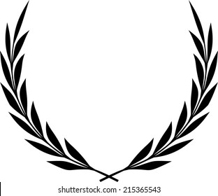 Laurel Wreath Vector. Vector laurel wreath. Laurel wreath isolated