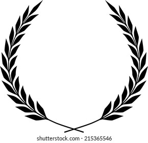 Laurel Wreath Vector. Vector laurel wreath. Laurel wreath isolated