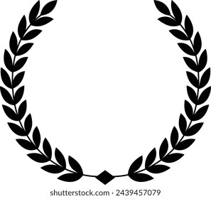 Laurel wreath vector isolated eps