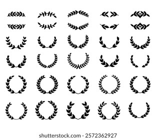 laurel wreath vector. Wreath Vector Set 