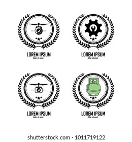 Laurel wreath vector template