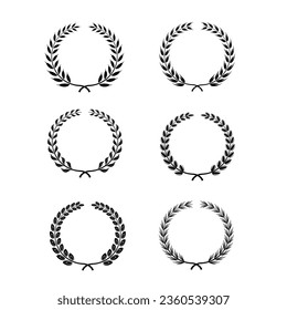 Laurel Wreath Vector template bundle