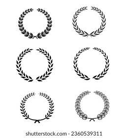 Laurel Wreath Vector template bundle