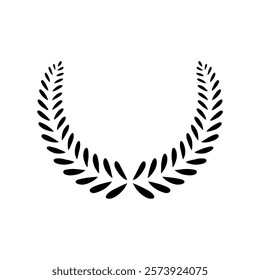  laurel wreath vector in white background