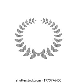 Laurel wreath vector.flat vector graphic in white background