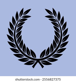 Laurel wreath of victory icon
