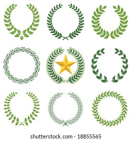 laurel wreaths