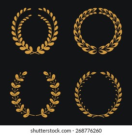 Laurel wreaths.