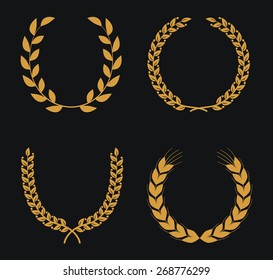 Laurel wreaths.