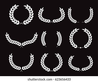 Laurel wreaths collection.