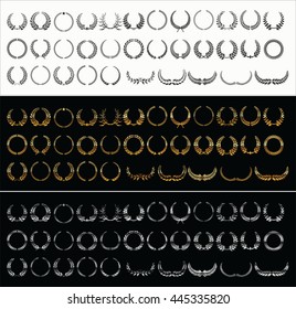 Laurel Wreaths collection vector