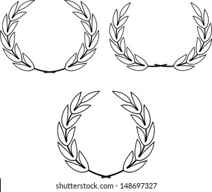 Laurel Wreaths Vector
