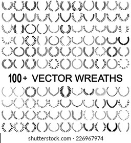 Laurel Wreaths Vector 