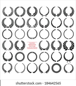 Laurel Wreaths Vector Collection